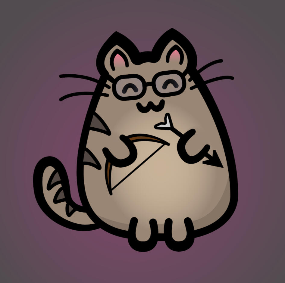 Hunter Pusheen (Comission)