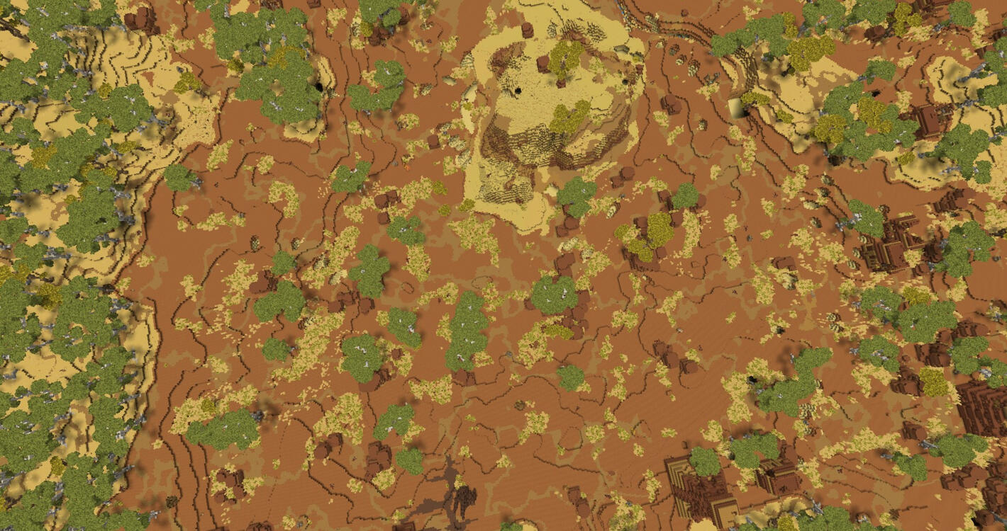 Top down of an arid zone example